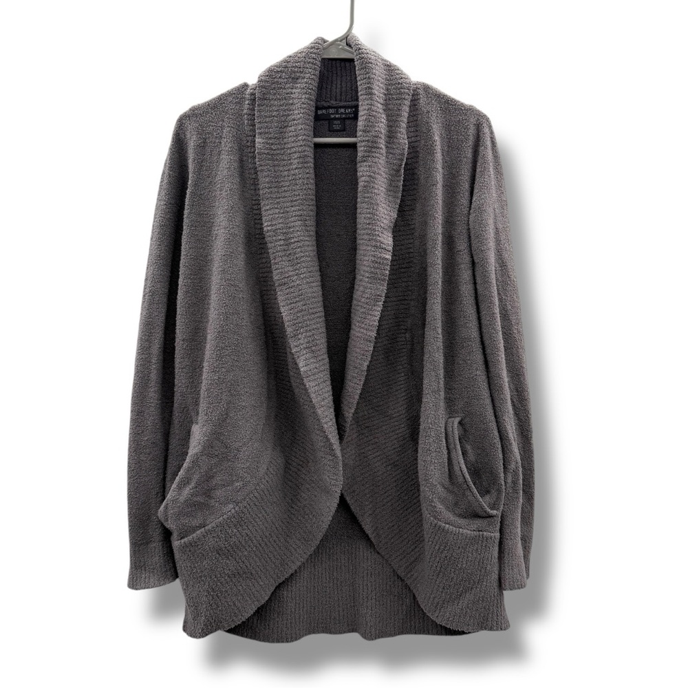 Barefoot Dreams Open Cardigan Women’s Size XS/S Gray Bamboo ChicLite Long Sleeve